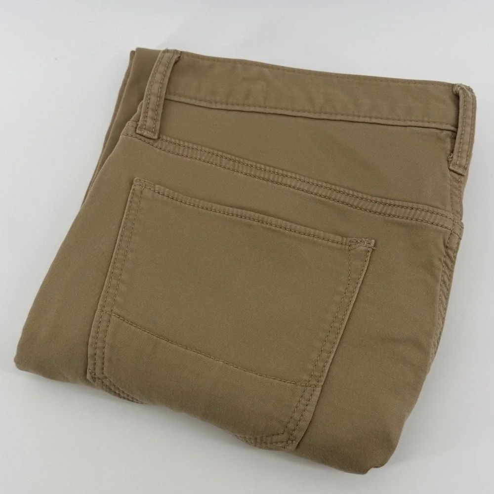 Banana Republic Travel Jean Mens 33x30 Slim Fit Khaki Tan Brown Pants 5-Pocket
